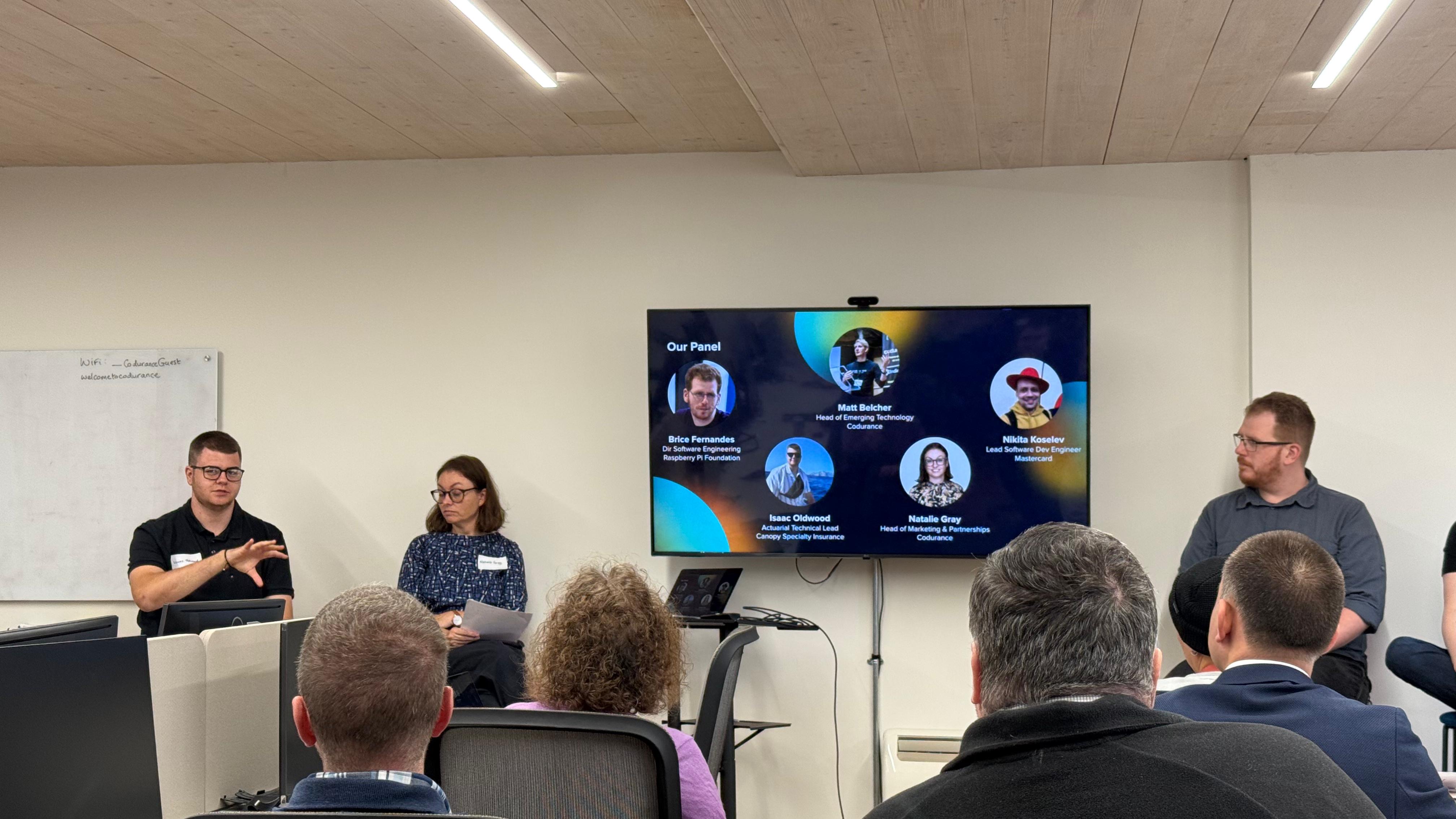 Me on stage on a panel